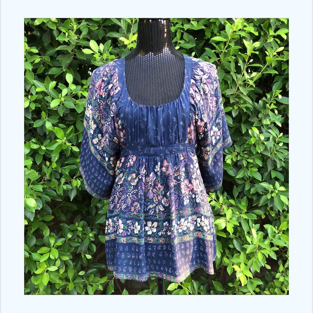 Anthropology Alice and Trixie empire waist blouse